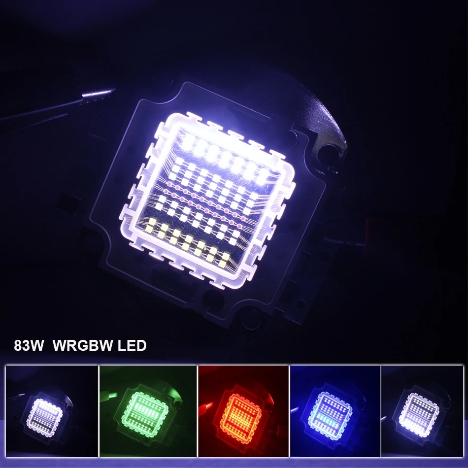 83W WRGBW 10000K LED lamp beads 4-color LED module 22-28V For full-spectrum aquarium light planted aquarium lighting