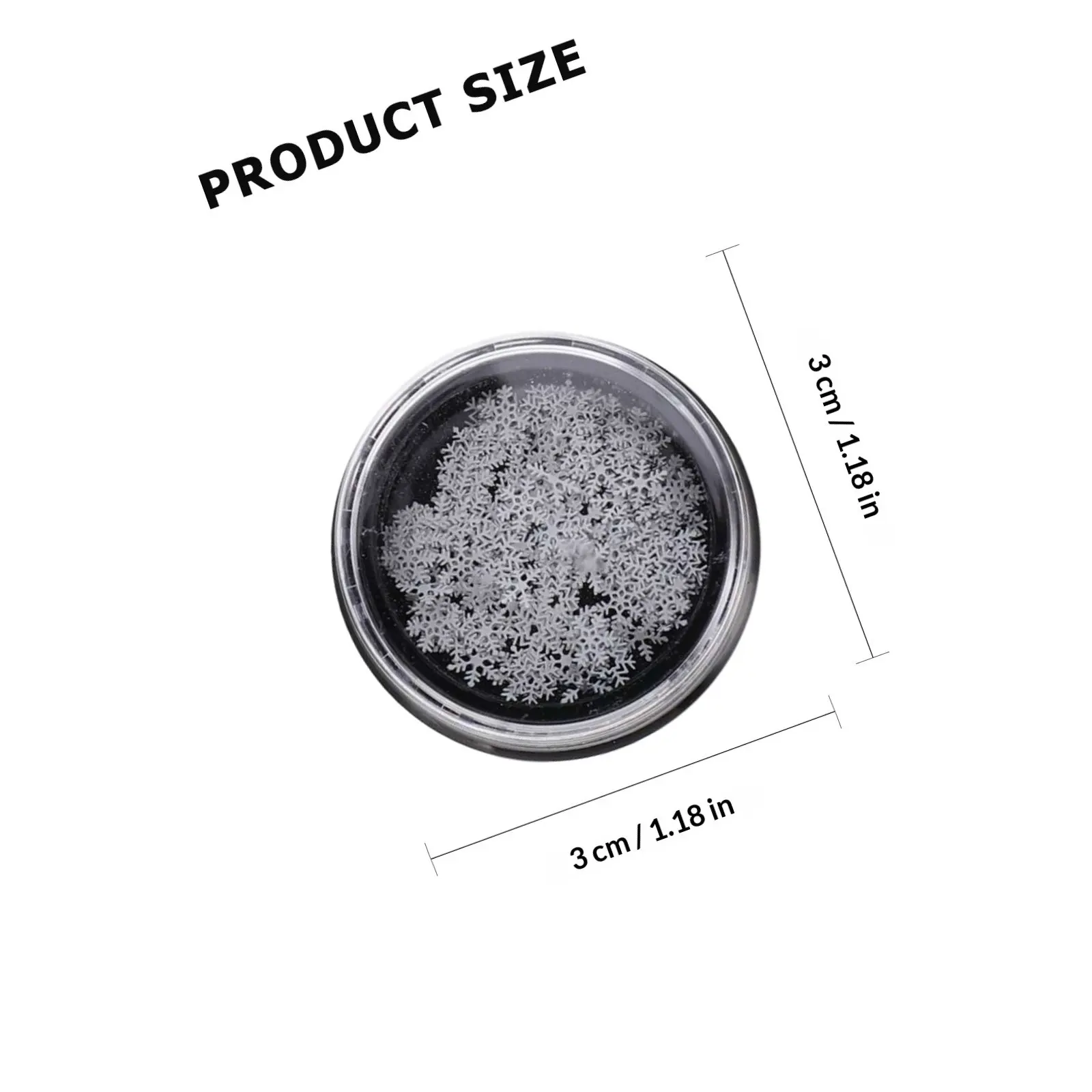 Snowflake Sequins Nail Art Stickers for Christmas DIY Manicure – 3 Boxes