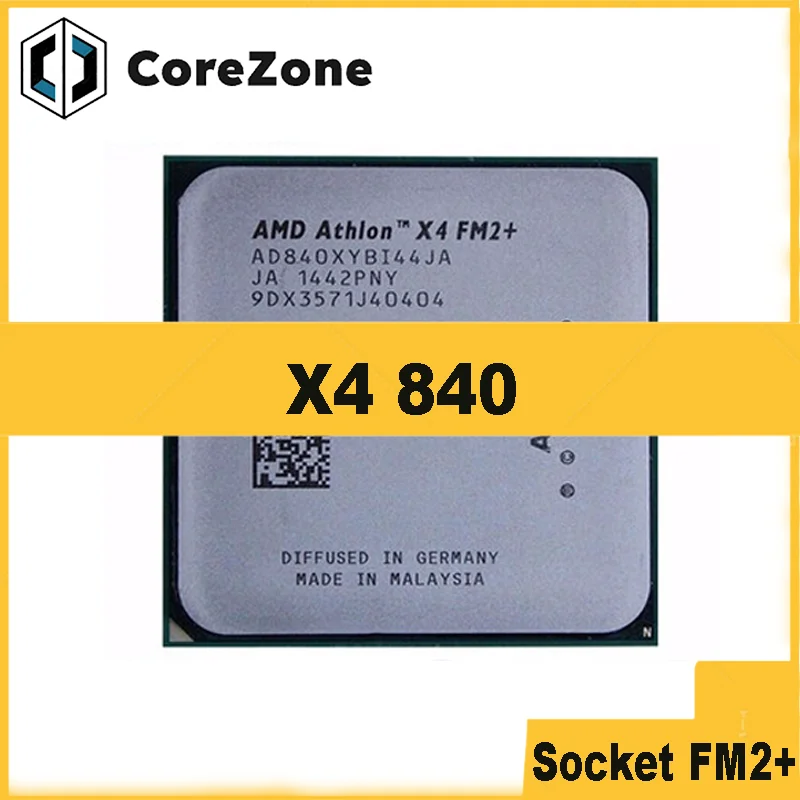 Procesador CPU Athlon X4 840 3,1 GHz de cuatro núcleos AD840XYBI44JA Socket FM2+