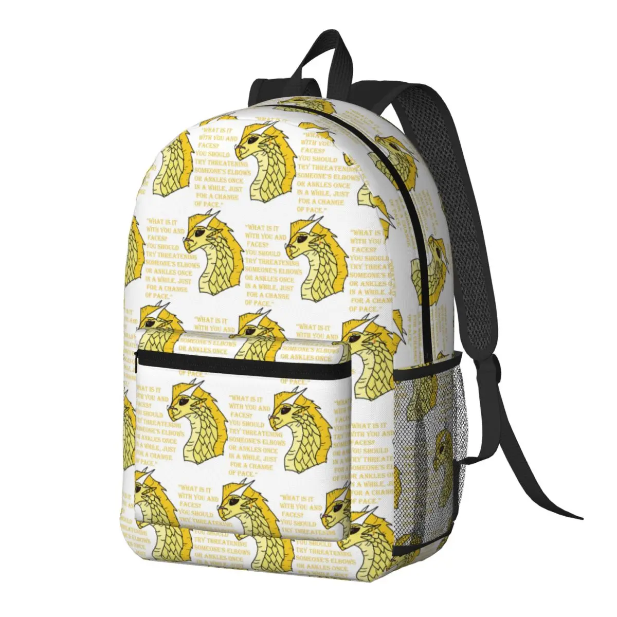 

Qibli Quote Backpack Daypack Large Capacity Kids BookBag School Bag Shoulder Bags for Men Women