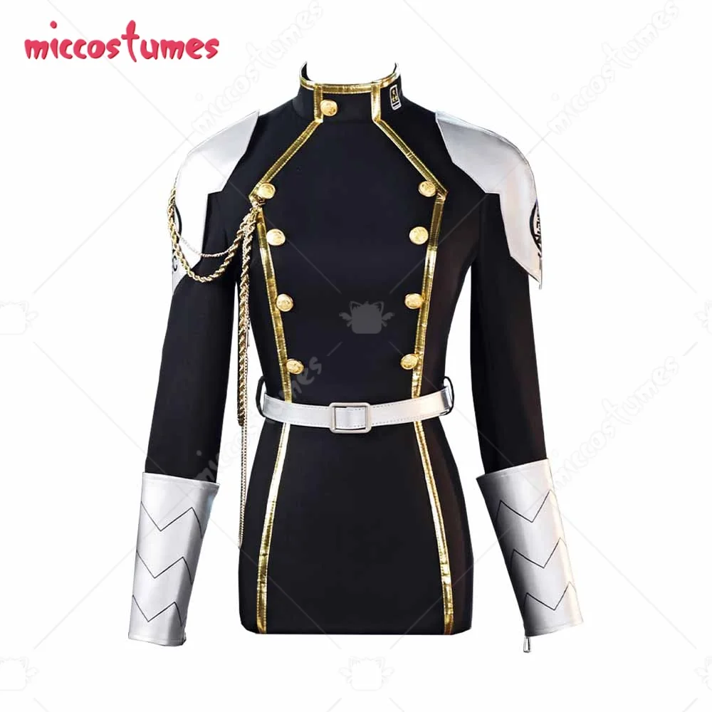 

Miccostumes Women's Mina Cosplay Costume Combat Suit Uniform Dress with Sleeves Armor Halloween Cosplay Costume