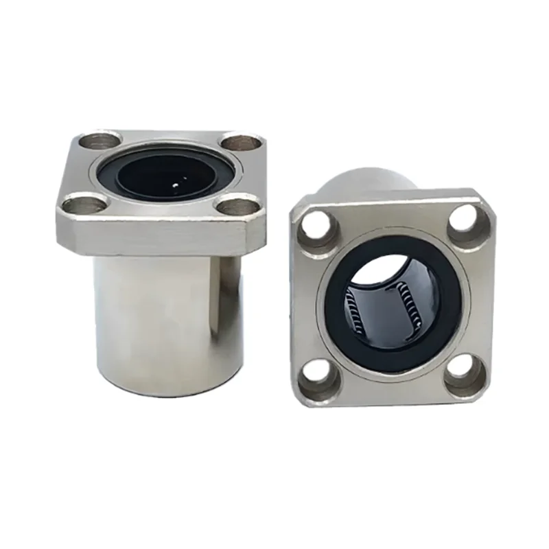 5-2pcs LMK6uu LMK8uu LMK10uu LMK12uu LMK13uu LMK16uu LMK20uu Square Flang Type Linear Bearing For 3d Printer Part