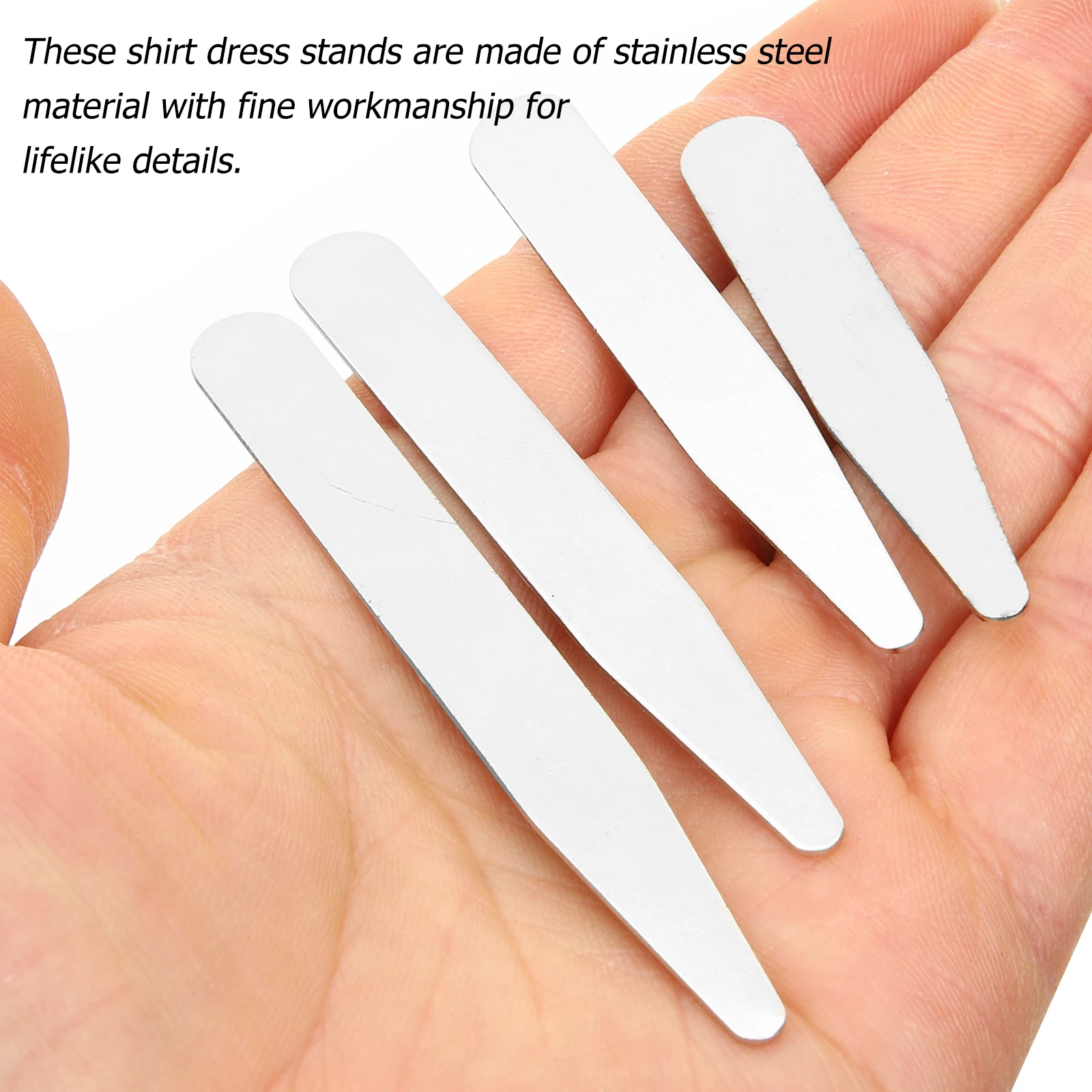36 قطعة طوق القميص يبقى شكلًا بسيطًا للرجال قمصان ذات حواف مستديرة ناعمة لمنع التجاعيد دعم طوق احترافي #3