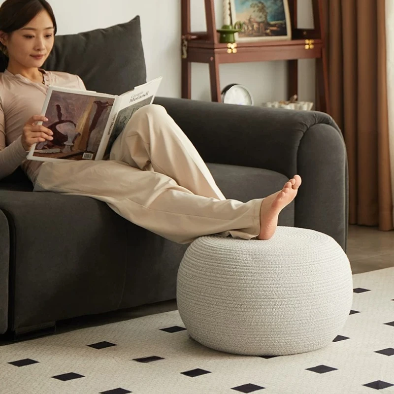 Living Room Foot Stool Hotel Small Ottoman Indoor Stool Floor Design Mueble Recibidor De Entrada Mid Century Furniture