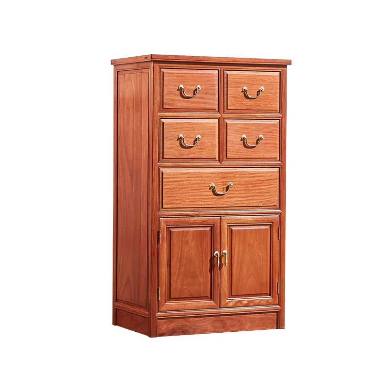 

Fragrant pear wood chest of drawers Chinese solid wood storage cabinet Living room multi-drawer locker Bedroom red sandalwood