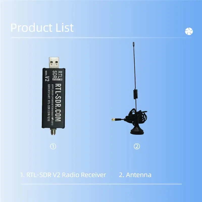 TFTP-RTL-SDR V2 USB Software Defined Radio Receiver With Antenna