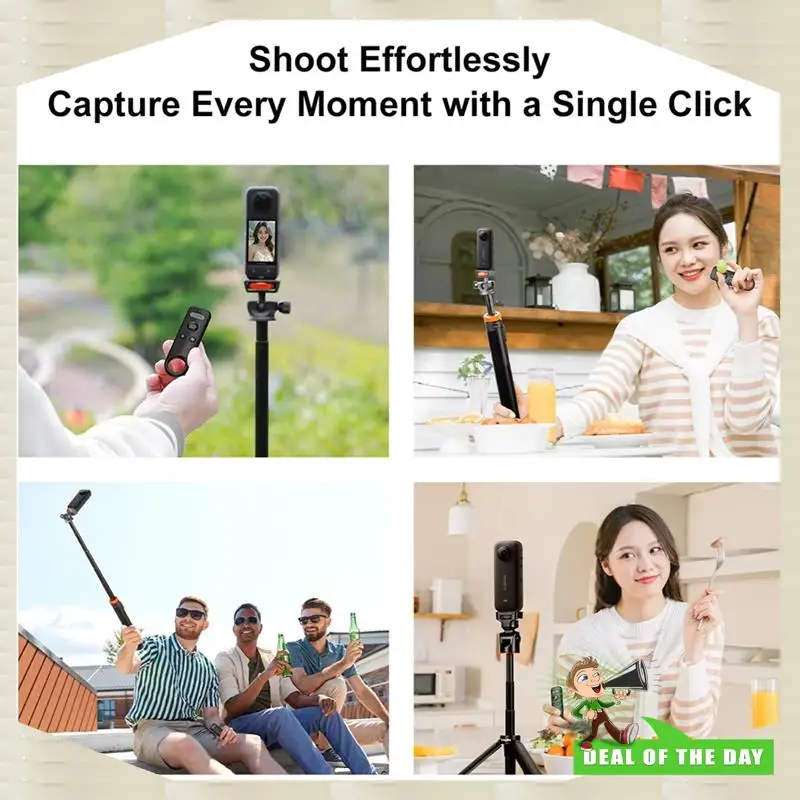 جهاز تحكم عن بعد بتقنية البلوتوث للتسليم لمدة 24 ساعة لوحدة التحكم في الصور والفيديو Insta360 X5/X4/X3/X2/Go3/Go3s/ACE/ACE Pro1/ACE Pro2