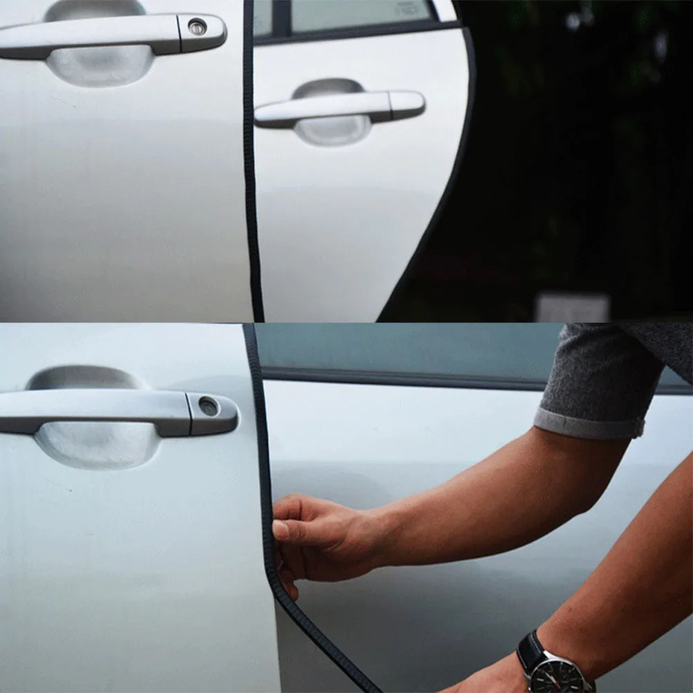 

5 Meter Door Anti-collision Strip Car Guard Protection Invisible Tape Black Rubber