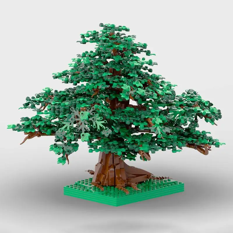 New 1414Pcs Famous The Rings Movie Series Moc Big Old Oak Model Custom Puzzle Diy Creative Ideas Kid Toy Christmas Birthday Gift