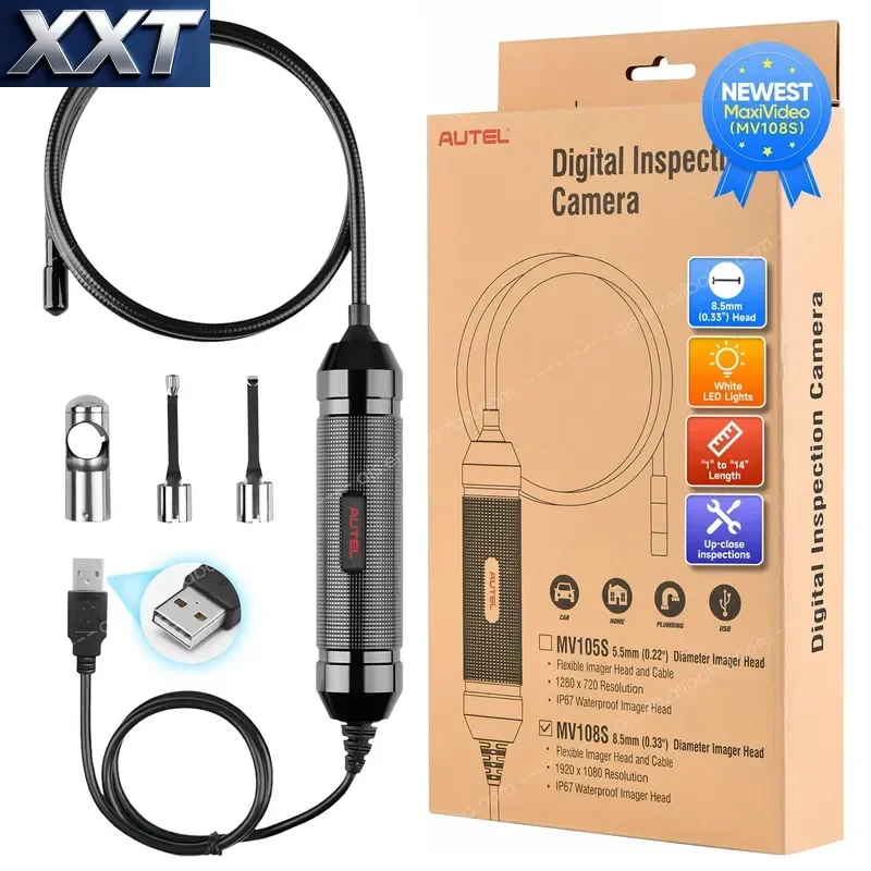 XXT Official Store MaxiVideo MV108S MV105S USB MV108 Digital Inspection Camera Work with Altar Car Diagnostic