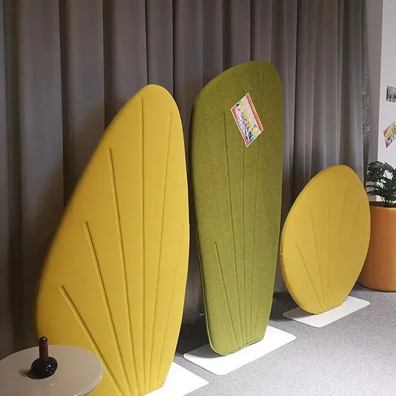 Fashion creative office mobile screen partition leisure space fabric screen floor-to-ceiling home soft bag partition