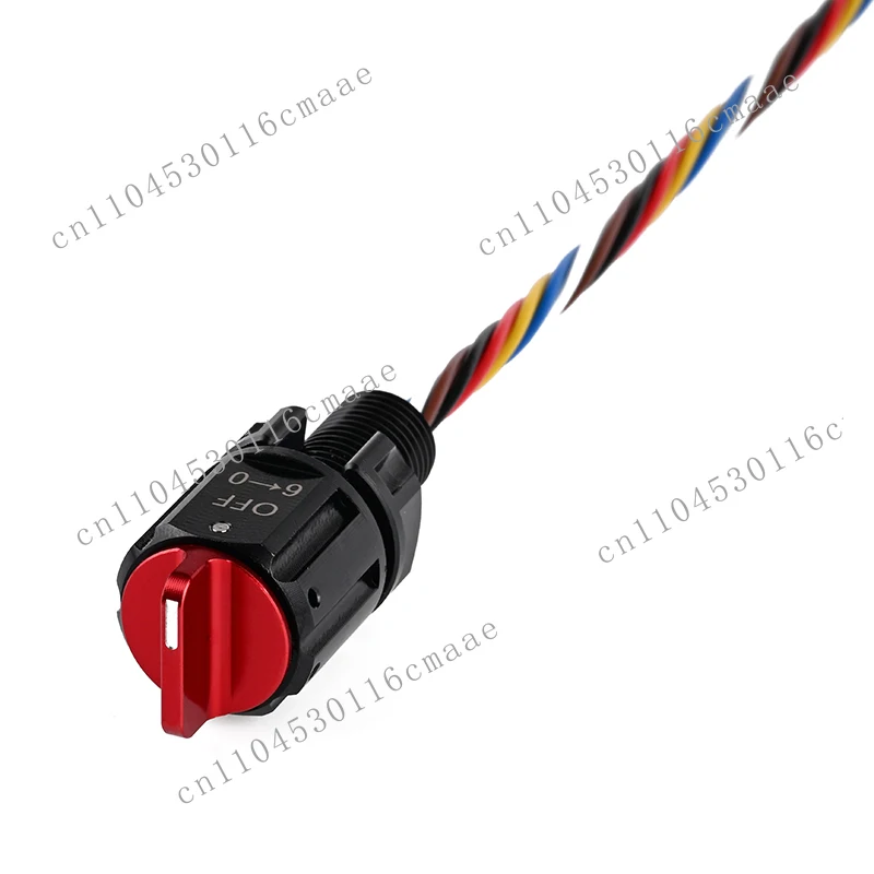 Submarine switch for ROV/AUV, rotating belt knob to control drone accessories for switching different belt positions