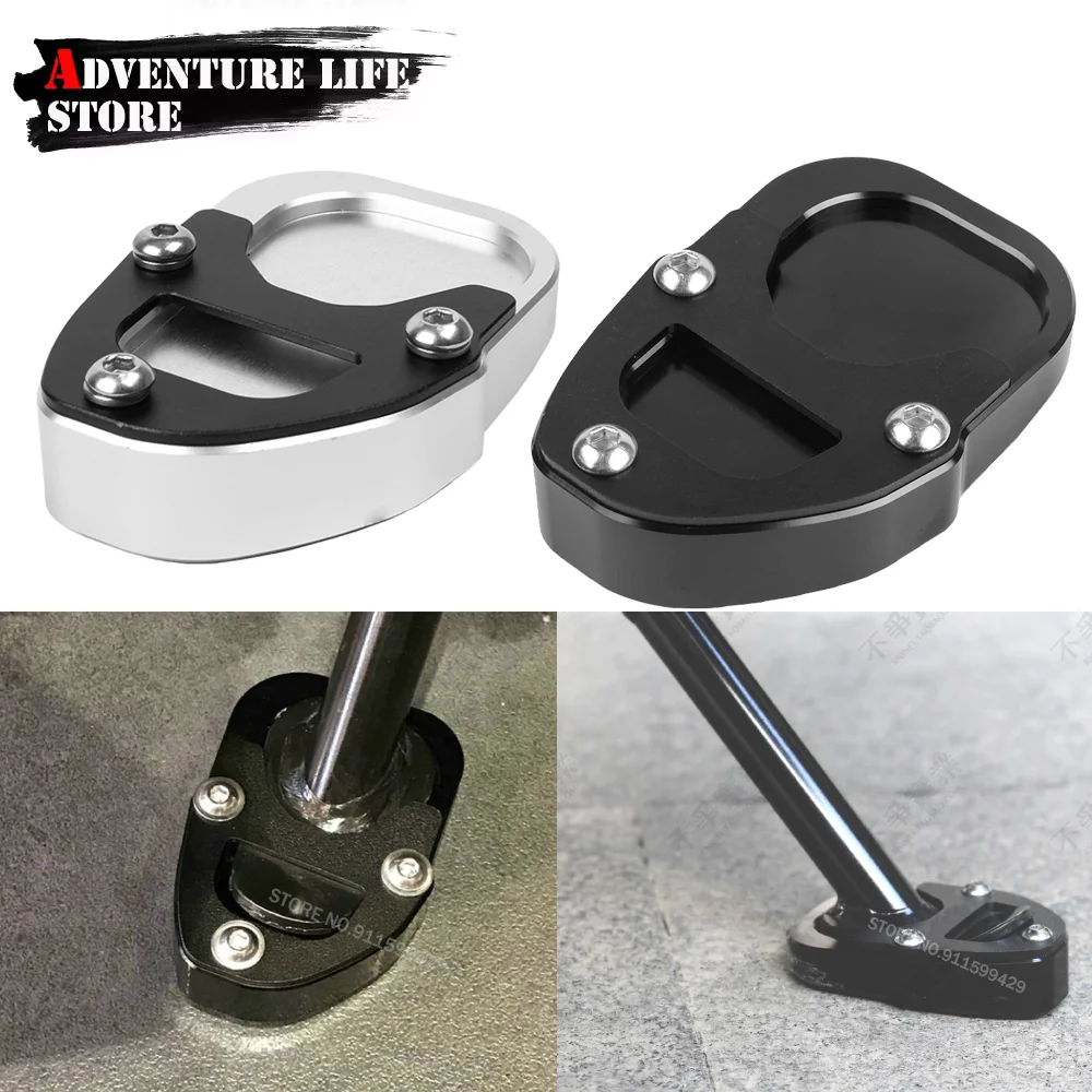 

Motorcycle Foot Enlarger Plate Extension Pad Aluminium Kickstand Side Stand For BMW R9T R NINE T RNINET Racer Urban G/S Pure