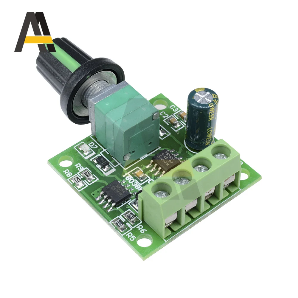 Velocidad del motor de CC PWM ​ ​ Regulador 1,8 V 3V 5V 6V 12V 2A 1803BK PWM Controlador de velocidad del motor Interruptor regulador de velocidad del motor de bajo voltaje