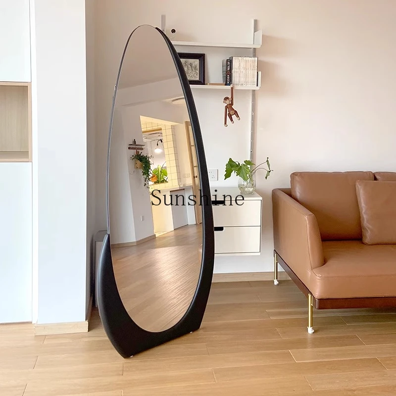 

Full-body mirror Ultra-white and thin fitting bedroom special-shaped clothing store floor-to-ceiling mirror