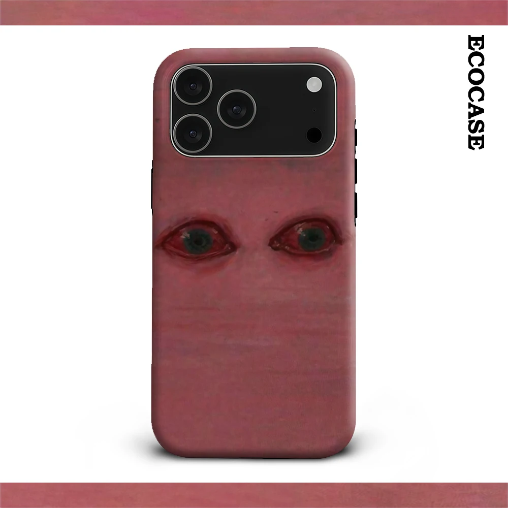 Eerie Pink Eyes IPhone 17 Must-Haves Handyhülle für IPhone 17 16 15 14 13 12 11 Pro Max Plus Doppelschichtige Rückseite