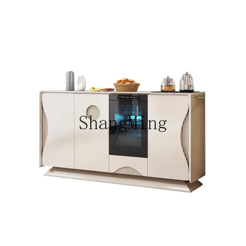 

ZHB modern solid wood tea bar machine household intelligent with disinfection side cabinet household water side cabinet