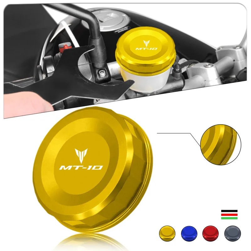 

2025 Rear Brake Fluid Cylinder Master Reservoir Cover For MT10 MT-10 FZ-10 2016-2025 Motorcycle Accessories mt10 Oil Tank Cap