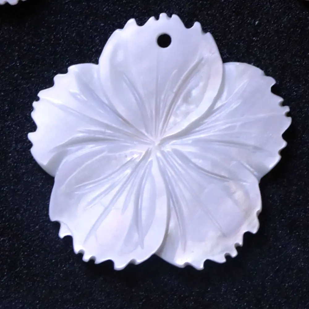 29mm Natural Mother of Pearl Jewelry Beauty  Shell Flower Pendant Making Jewelry Earrings  Making Craft Finding