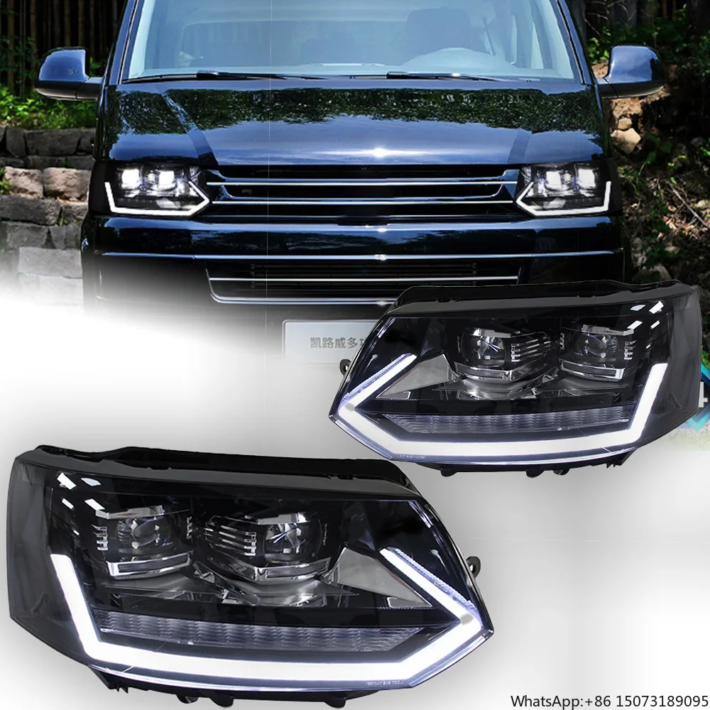 

Автомобильные фары для Multivan, линзы проектора 2010-2015 T5 T6, сигнальная фара, светодиодные фары Drl, автомобильные аксессуары