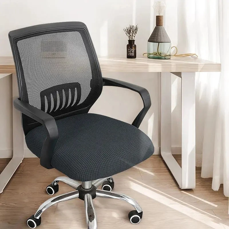 【K】Spandex Seat Covers for Office Chair, Computer Chair Slipcover, Armchair Protector, Seat Cover, Elastic Office Chair Cover