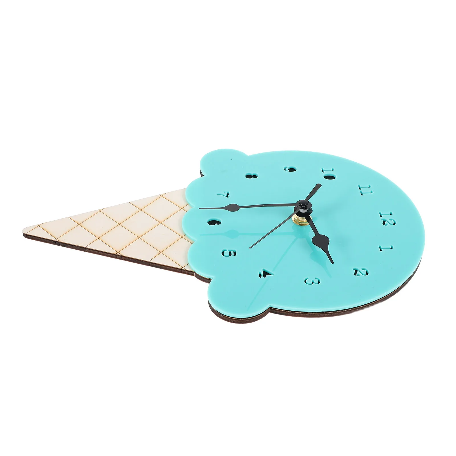 

Ice Cream Wall Clock Silent Nordic Style Cartoon Hanging Clock for Room Bedroom Decor Wall Decor Clocks for Bedrooms
