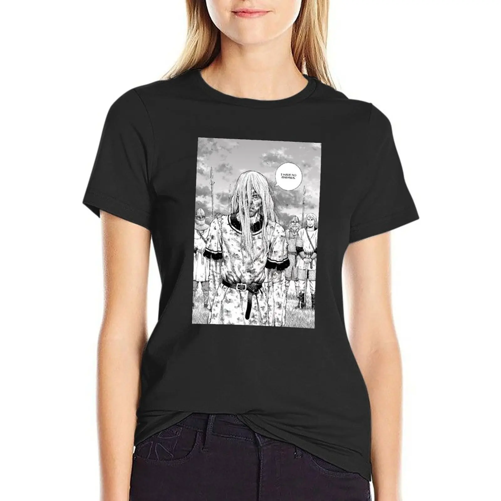 Vinland Saga I Have No Enemies T-Shirt plus sizes tops lady clothes blanks Women's summer blouses 2024