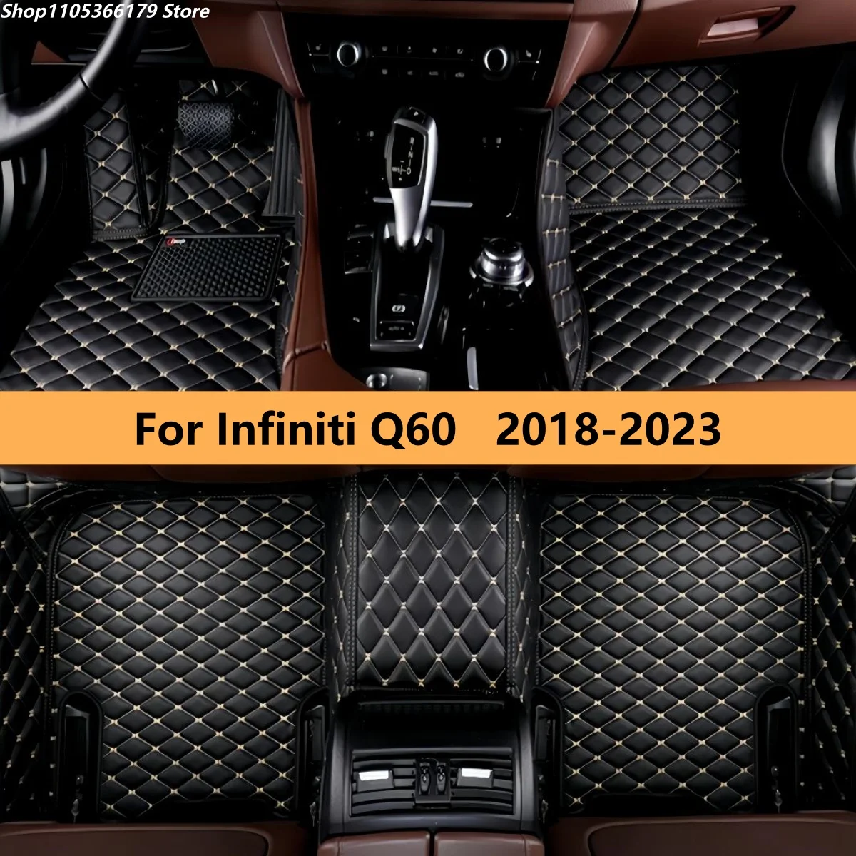 

Автомобильные коврики для Infiniti Q60 2018 2019 2020 2021 2022 2023, всепогодные водонепроницаемые коврики для автомобилей, полный комплект
