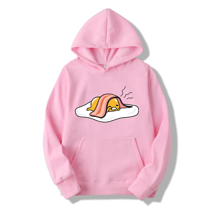 Sanrio Gudetama Men Women Hoodies Casual Hip Hop Streetwear Long Sleeves Sweatshirts Boys Girls Autumn Tops Coats Sanrio Keroppi