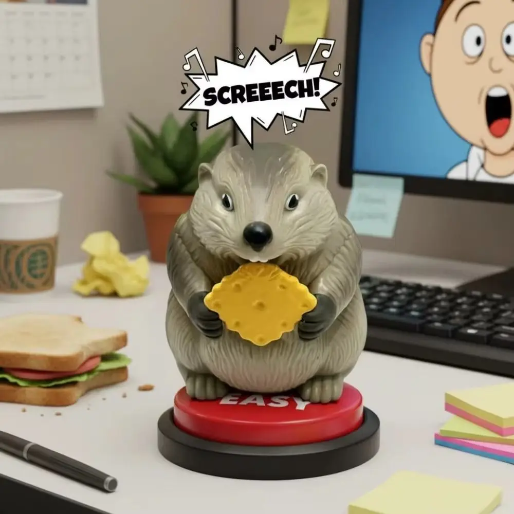

Abstract Design Screaming Groundhog Toy Sound Feature Funny Shape Abstract Sounding Toy Desktop Size Funny Prank Toy