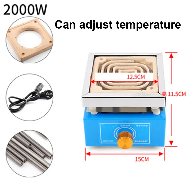 220V cuisine laboratoire mini cuisinière électrique four domestique électrique thermostat cuiseur à lait chaud voyage plaque chauffante chauffage de cuisson chaude