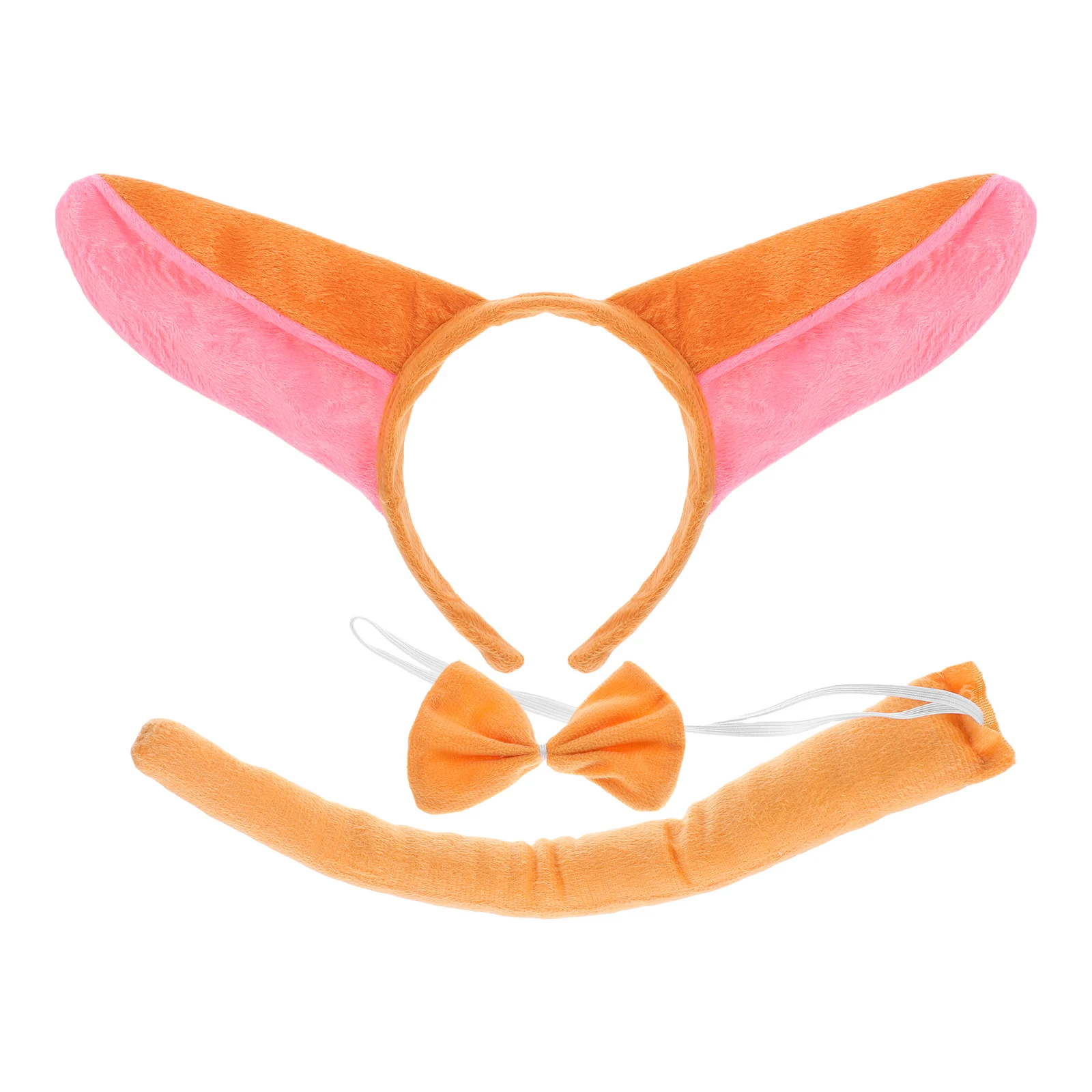 어린이를위한 2 세트 동물 귀 머리띠 당나귀 의상 액세서리 부드러운 소재 안전한 착용감 파티 공연 일상에 이상적