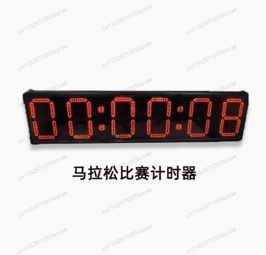 Aluminum Digital Large LED, Timing Chain, Big Countdown Timer, Stopwatch, Marathon Clock, 5 