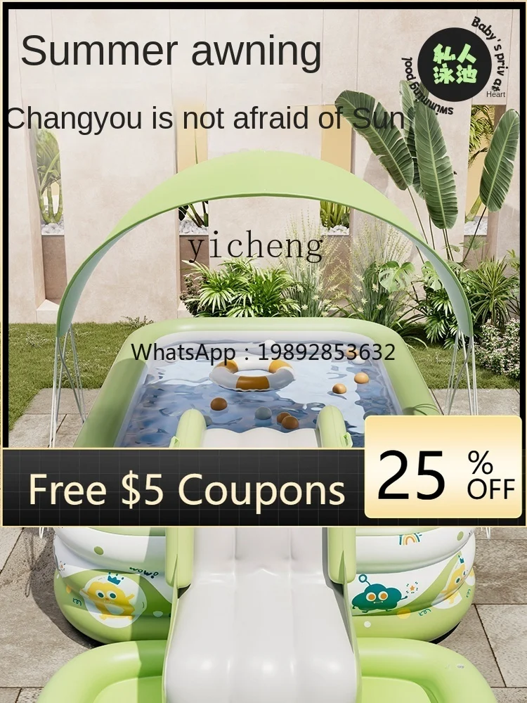 حمام سباحة قابل للنفخ مقاس XL للأطفال، حمام سباحة قابل للنفخ سميك للأطفال والكبار #1