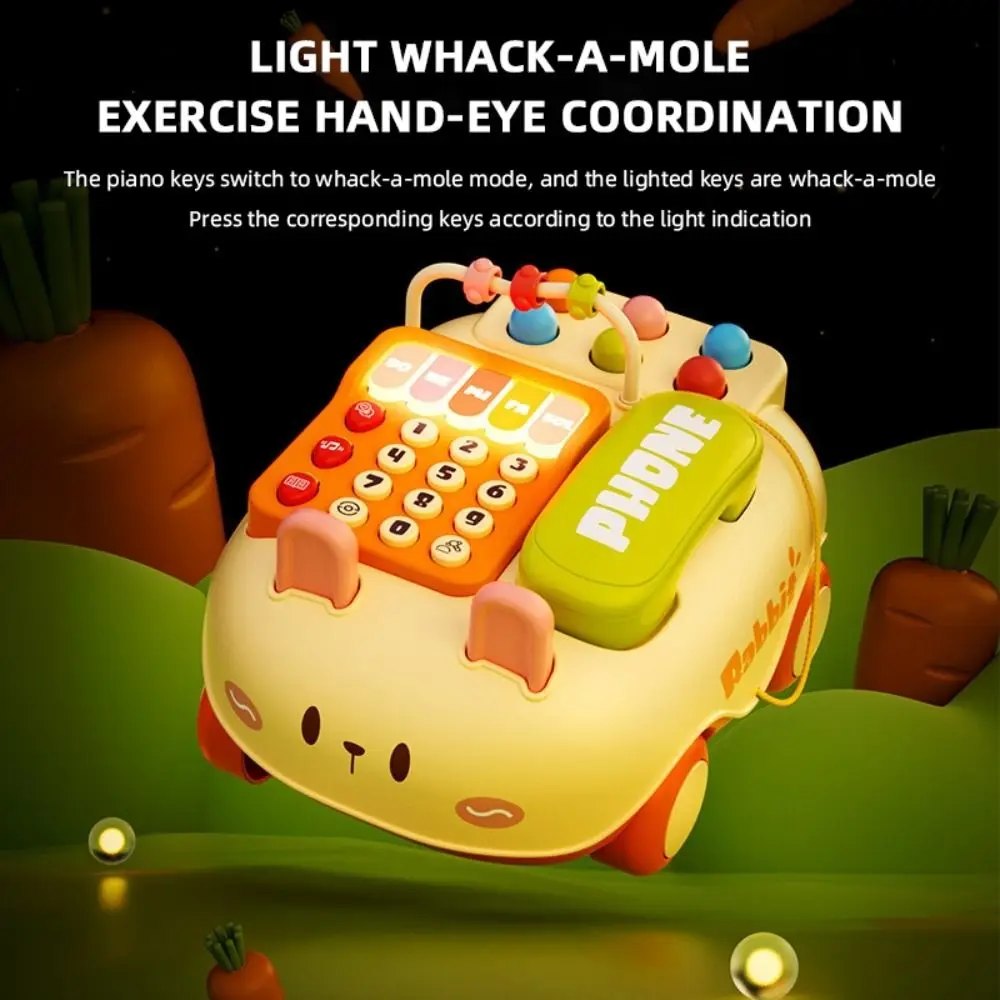ABS bébé téléphone musique Simulation vocale bébé Piano musique lumière début éducatif interactif électronique apprentissage Machine