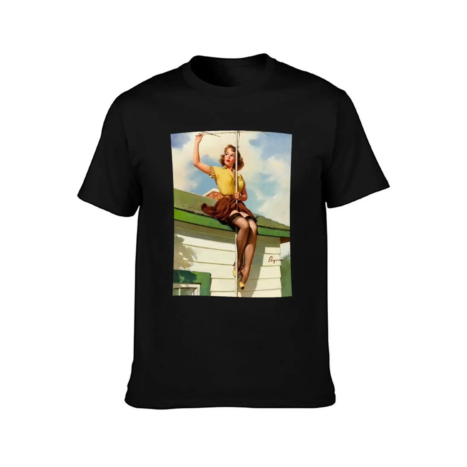 Gil Elvgren Appreciation T-Shirt Comfort Stretch Tee Shirt T-Shirt