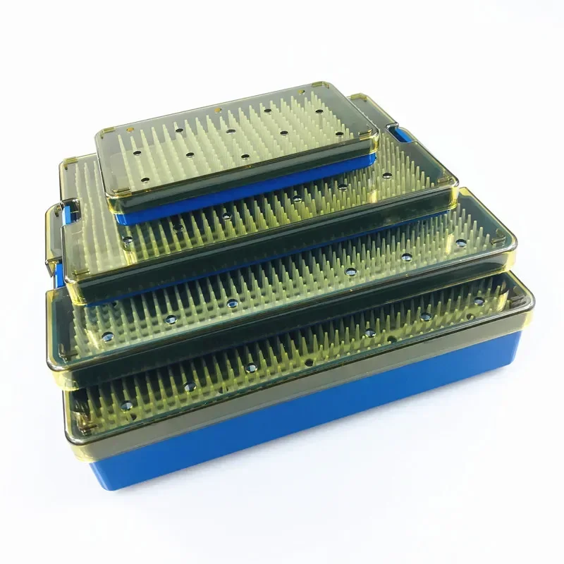 Silicone Sterilization tray case box Ophthalmic dental Surgical Instruments Disinfection Box