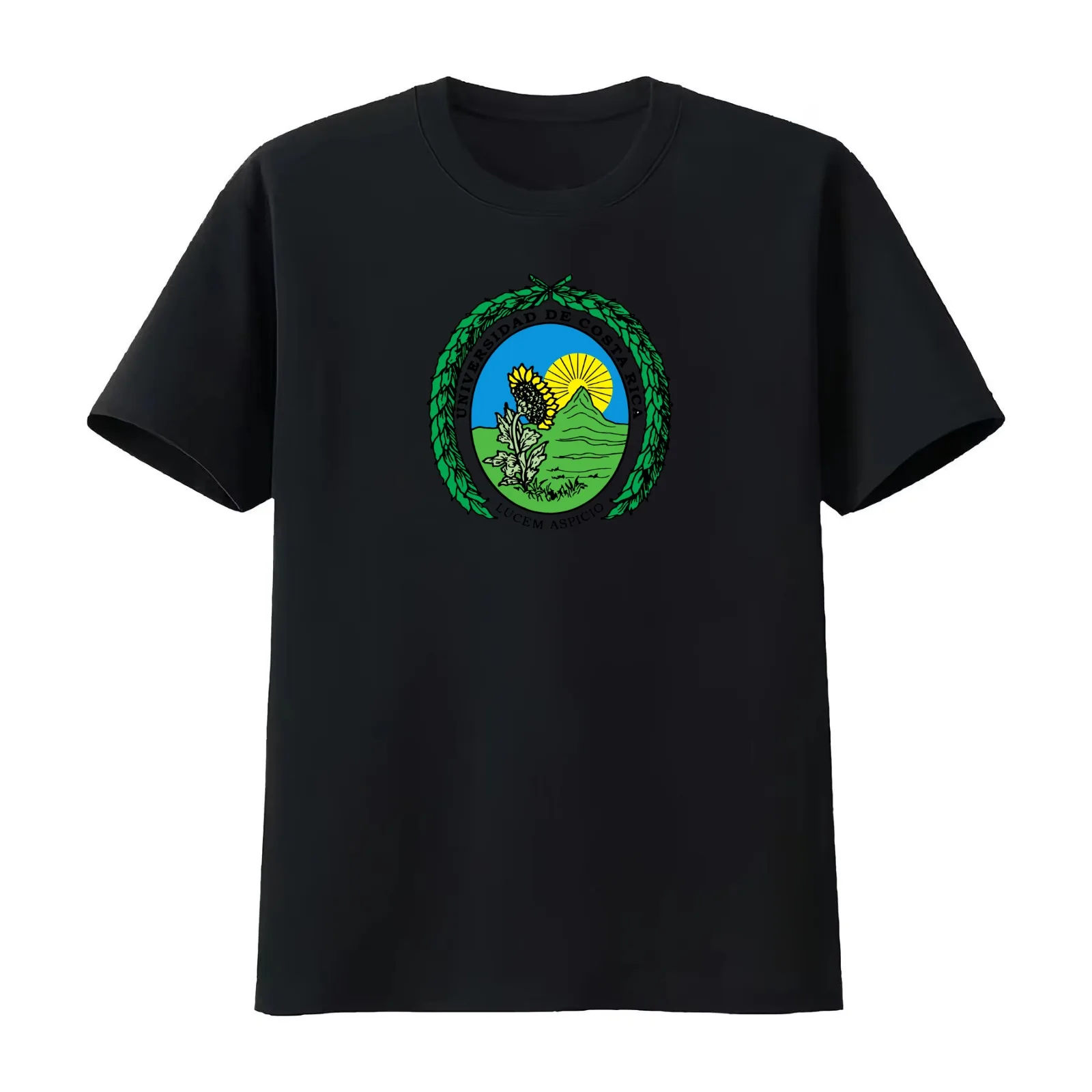 Escudo de la Universidad de Costa Rica T-Shirt Summer Casual Cotton Tee Oversized Streetwear Tops Vintage Graphic Print