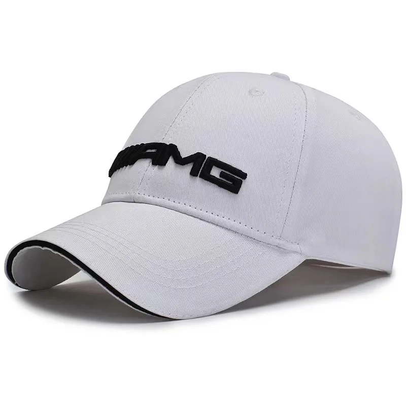 Outdoor Mesh Hat Snapback Summer Sports Hat For Mercedes Benz AMG W212 W204 W168 CLA Embroidered Cap Key Rings