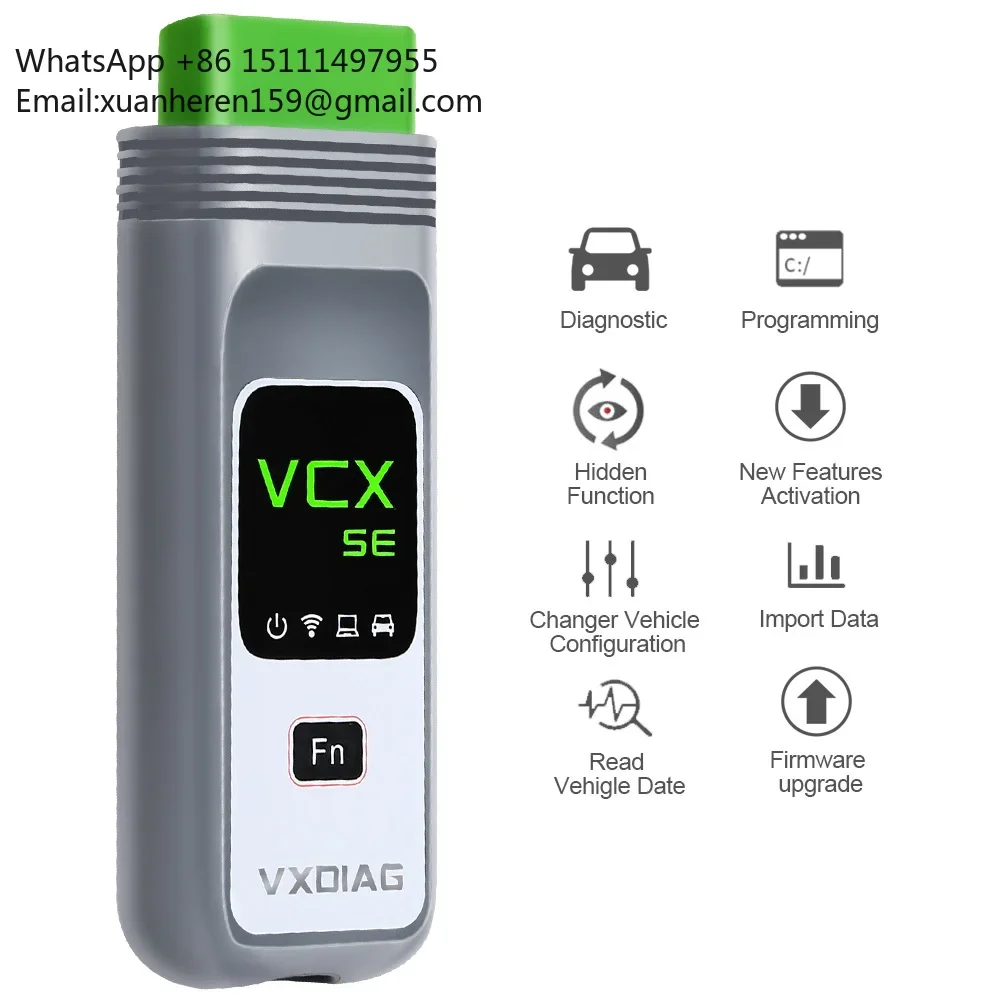VXDIAG VCX SE for BMW/Benz/VW WIFI OBD2 Diagnostic Tool Supports ECU Programming Online Coding