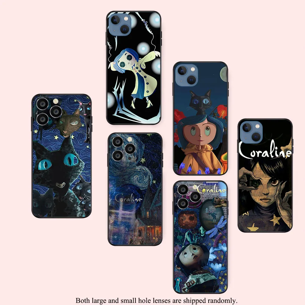 NB-2 Anime C-Coraline Soft Case for Xiaomi Redmi Note 12 12C 8T 9 9C 8A 9A 10A X3 Pro NFC