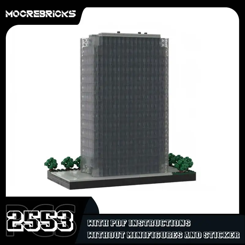 City House Crystal Tower Model Advanced Set MOC Architecture Street View Building Blocks Mini Bricks Display Toy Kids Present