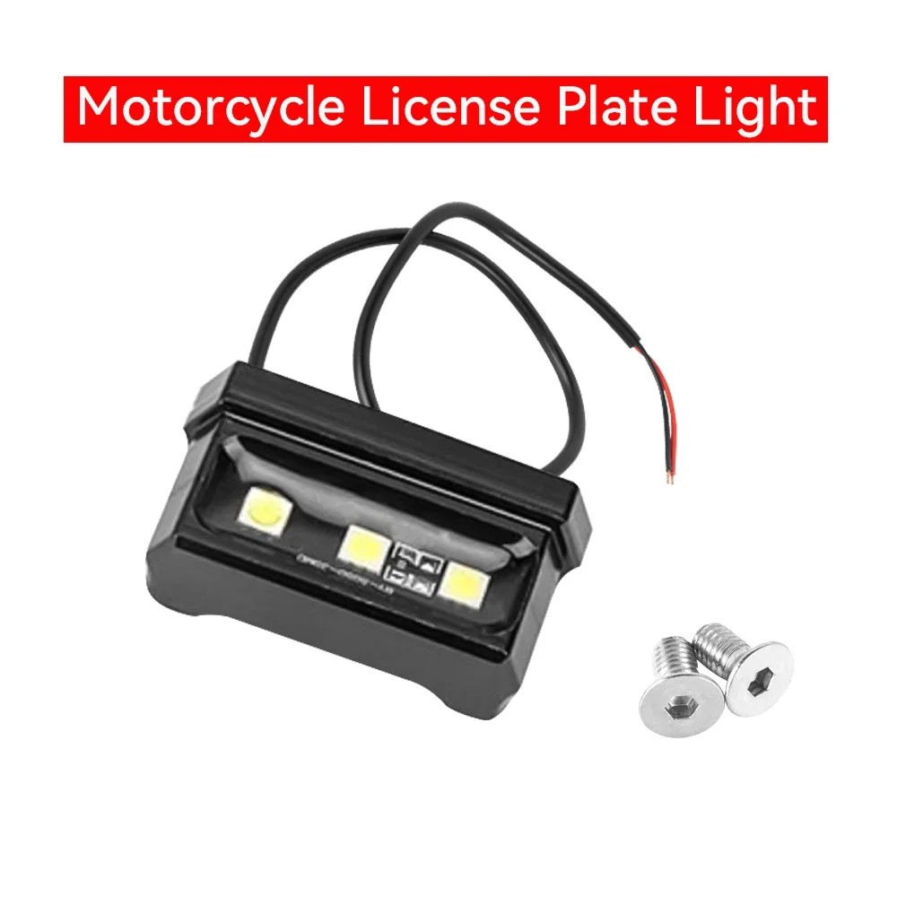 Motorcycle License Plate Light LED Mini 12V Waterproof Rear Tail Motorbike Light for License Plate image 2