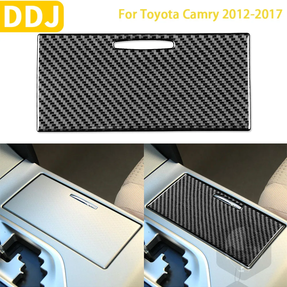 

For Toyota Camry 2012-2017 Asian Edition Car Accessories Carbon Fiber Interior Gear Storage Cover Trim Stickers Decoration