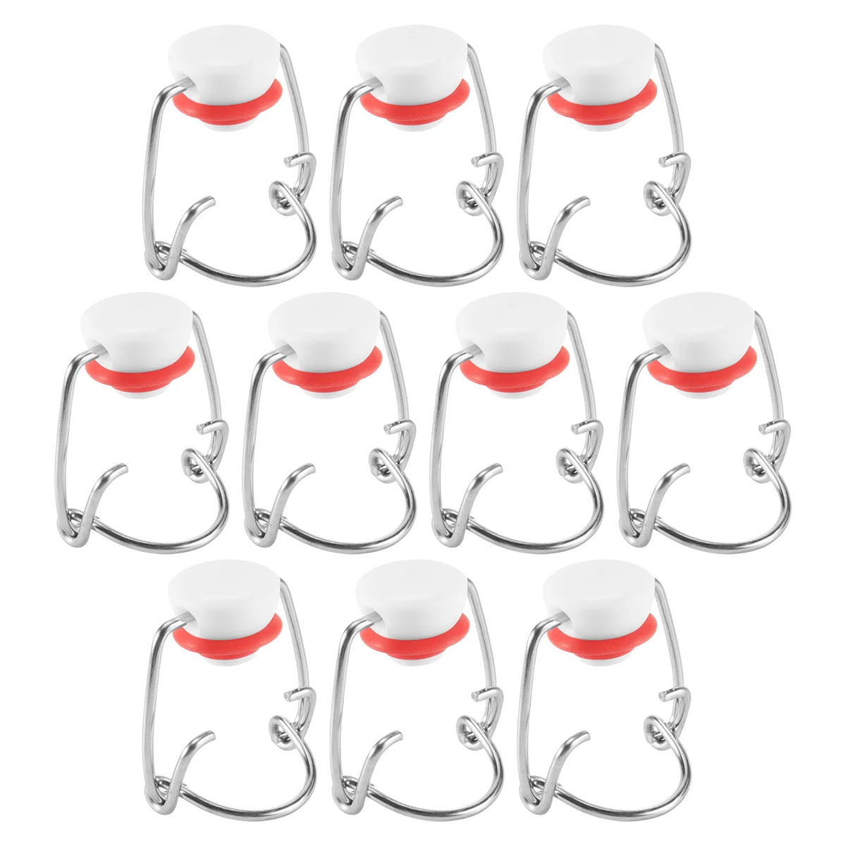 As novas tampas de garrafa de vidro com tampa oscilante para garrafa de cerveja estilo garrafa de cerveja, garrafas de refrigerante, fermentação caseira 10 peças