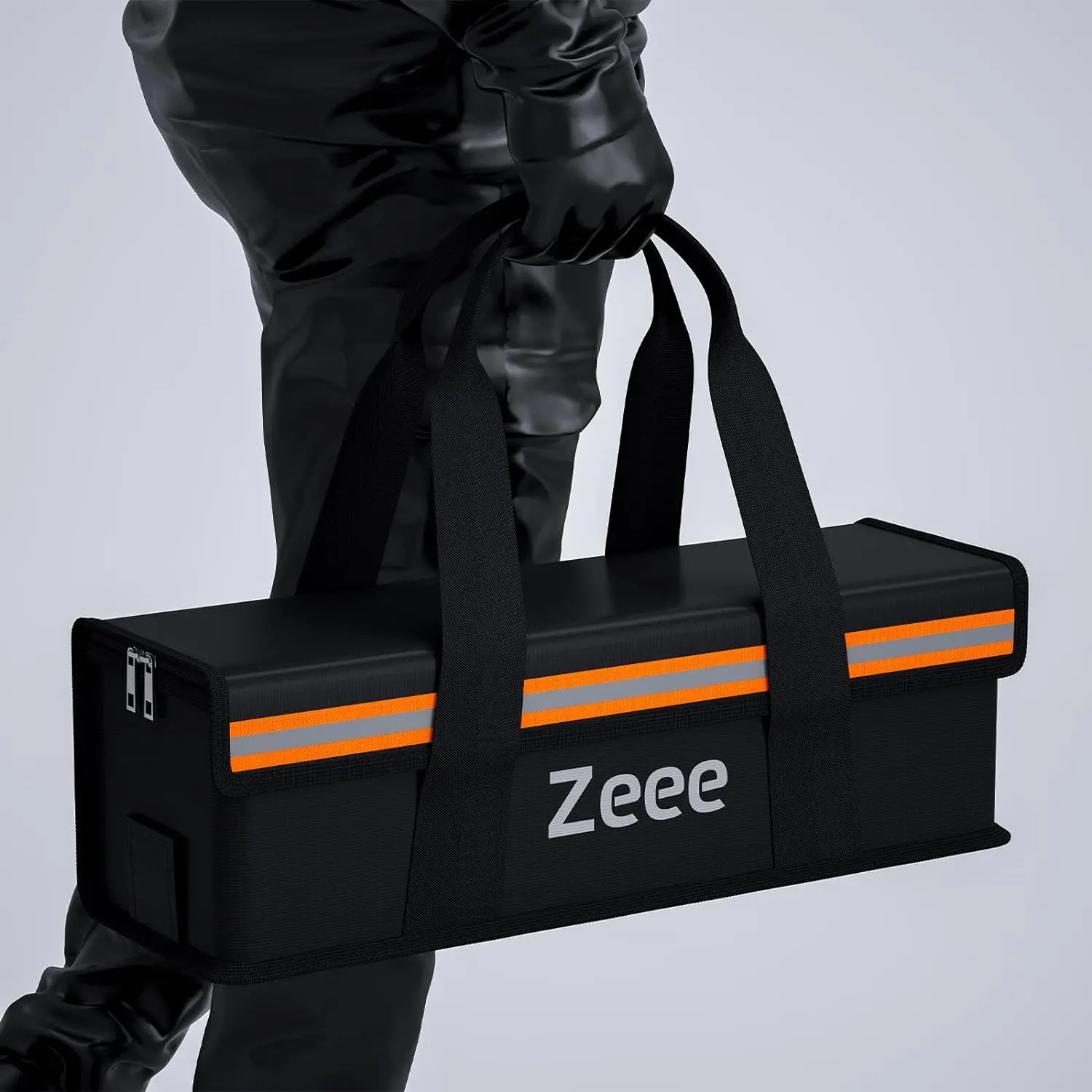 Zeee-Bolsa de seguridad para batería Lipo, bolsa de carga ignífuga a prueba de explosiones, bolsa de protección segura, gran capacidad para almacenamiento de Lipo