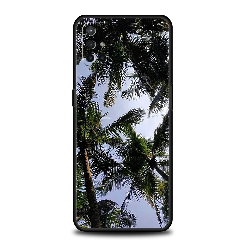 Coconut Palm Pattern Phone Case for Oneplus 11 10T Nord N100 N10 10 7 8 9 9R 7T 8T N200 CE 2 9RT Pro 5G Silicone Cover Shell Bag