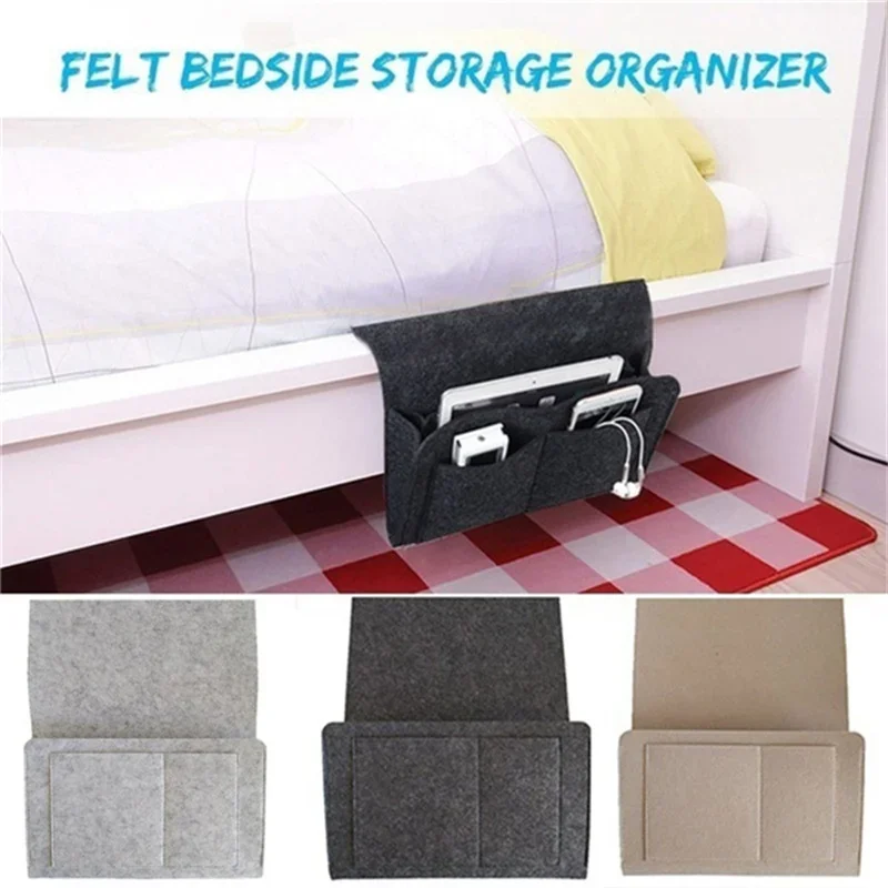 Sofa Armrest Organizer Bag Book Bedside Multi Functional Remote Control Storage Bag Holder Couch Bag Stationery Organizer