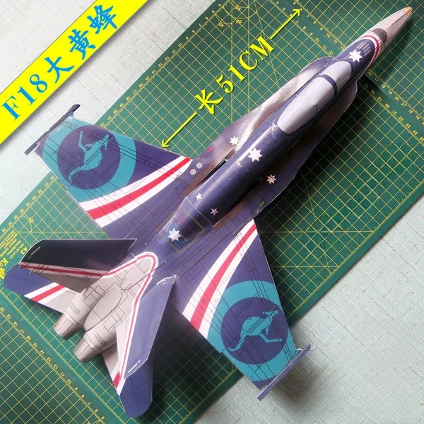 

F18 Hornet Fighter 3D Origami Paper Model Educational Toys Military Aircraft