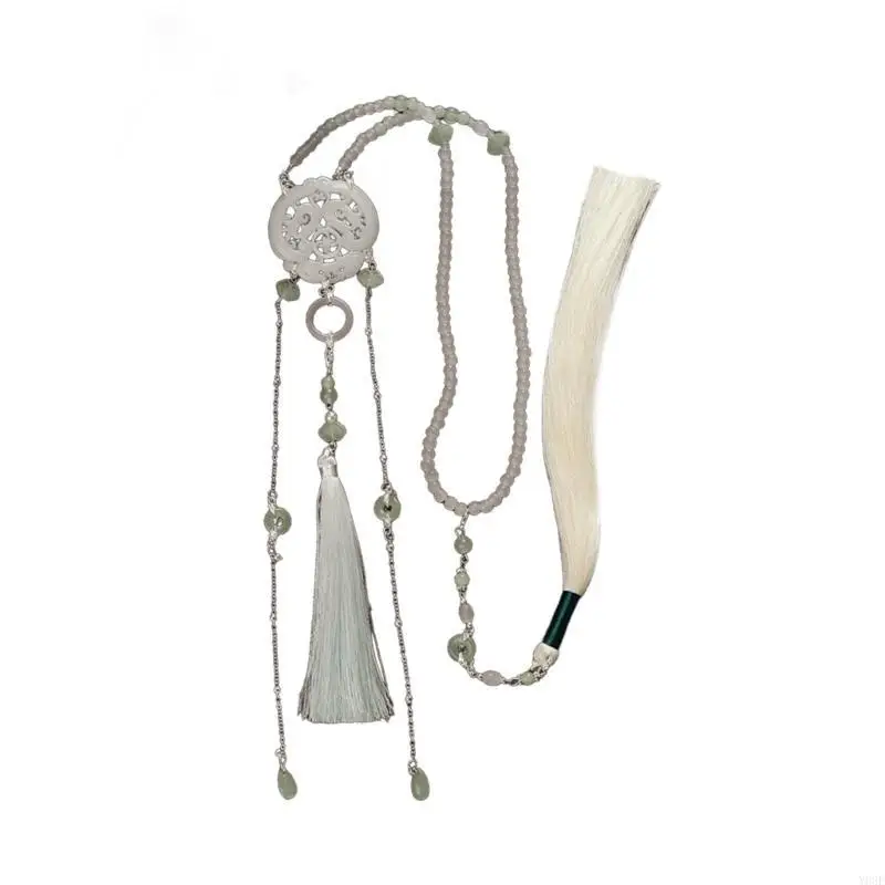 Artfiticial Parl Liontin Kalung Fringed Rantai untuk Rok Kuda Rok Y08E